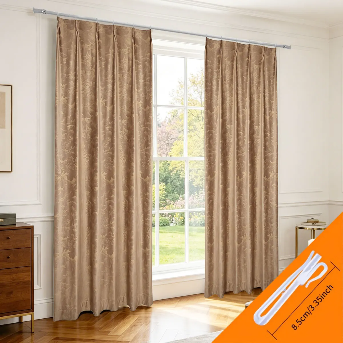 Luxury Velvet Foil Print Curtains, Thick & Soft Thermal Insulated Drapes, Pinch Pleat Curtains for Home Decor
Luxury Velvet Foil Print Curtains, Thick & Soft Thermal Insulated Drapes, Pinch Pleat Curtains for Home Decor