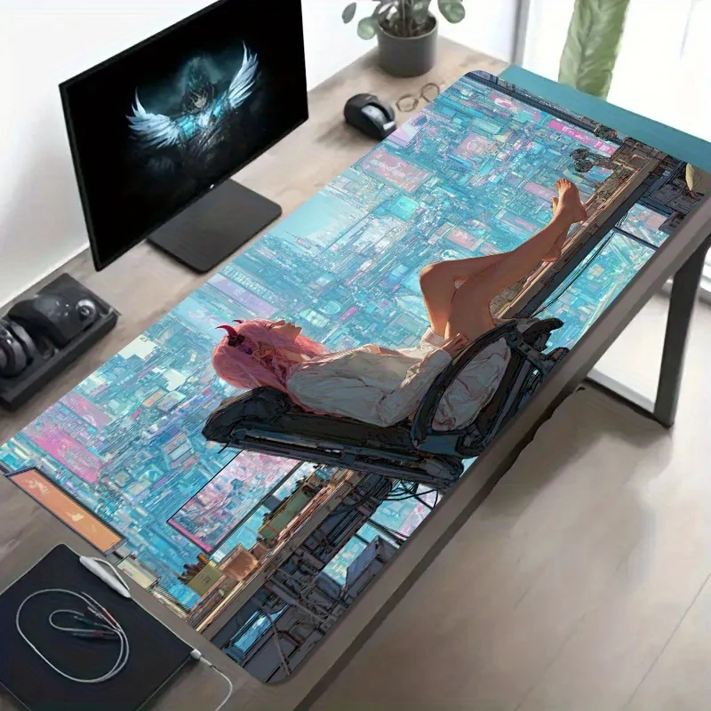 XXL Cyber City Anime Girl Gaming Mouse Pad, Pink Hair Sci-Fi Desk Mat, Non-slip Washable Rubber Base for Office Gaming Decor
XXL Cyber City Anime Girl Gaming Mouse Pad, Pink Hair Sci-Fi Desk Mat, Non-slip Washable Rubber Base for Office Gaming Decor