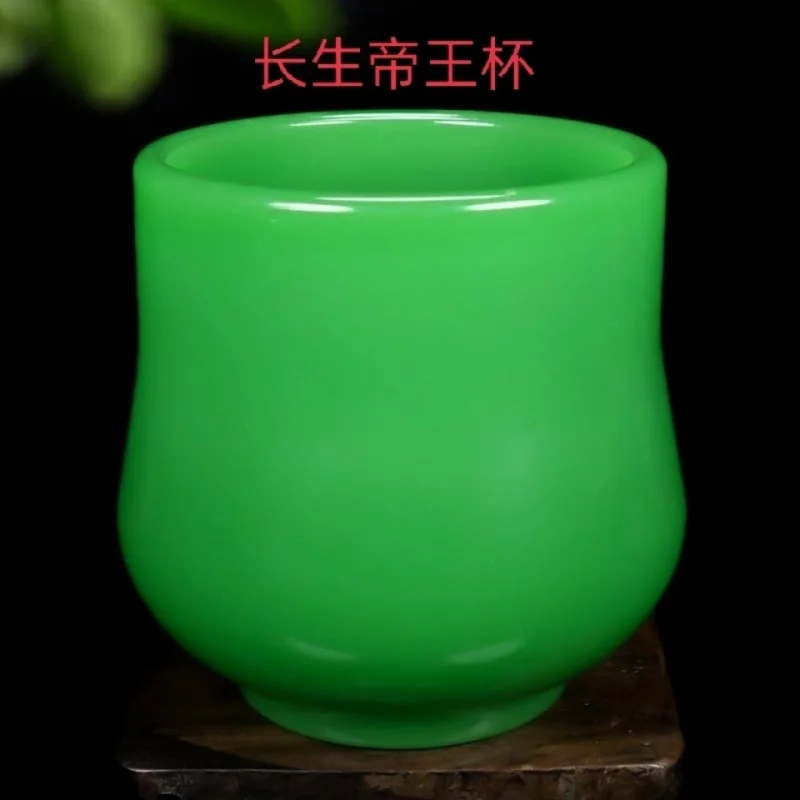 Natural Jadeite Color Jade Tea Cup Wine Cup Kung Fu Tea Set Health High-end Jade Single Master Cup Set Jadeware
Natural Jadeite Color Jade Tea Cup Wine Cup Kung Fu Tea Set Health High-end Jade Single Master Cup Set Jadeware