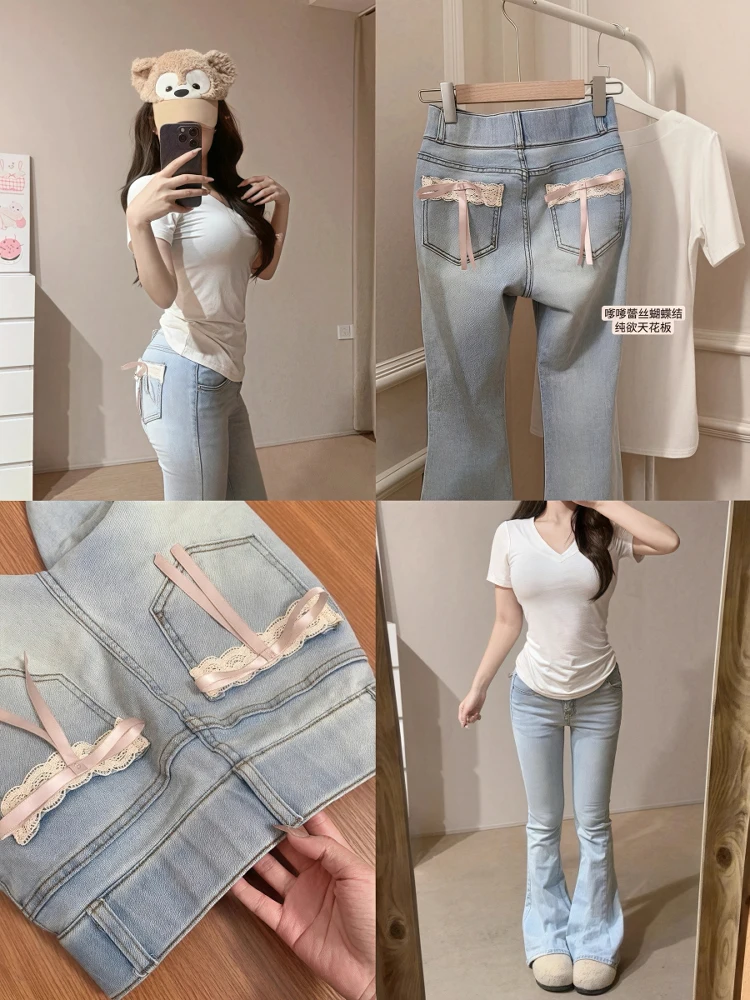 High Waist Wide Leg Denim Jeans Women's Micro Flared Jeans with Butt Lifting Effect Resistant to Wear Autumn Season Casual Sle
High Waist Wide Leg Denim Jeans Women's Micro Flared Jeans with Butt Lifting Effect Resistant to Wear Autumn Season Casual Sle