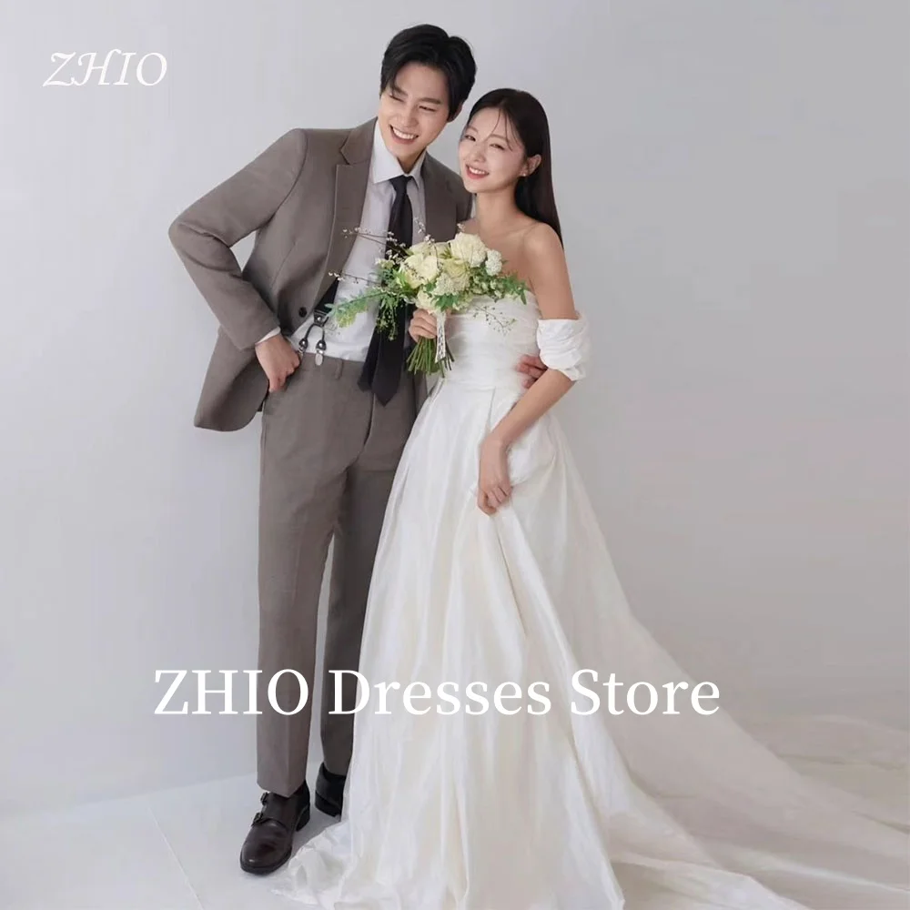 ZHIO Simple Sweetheart Wedding Dress A-Line Pleat Off the Shoulder Corset Bridal Gown Korea Photo Shoot Customized Elegant
ZHIO Simple Sweetheart Wedding Dress A-Line Pleat Off the Shoulder Corset Bridal Gown Korea Photo Shoot Customized Elegant