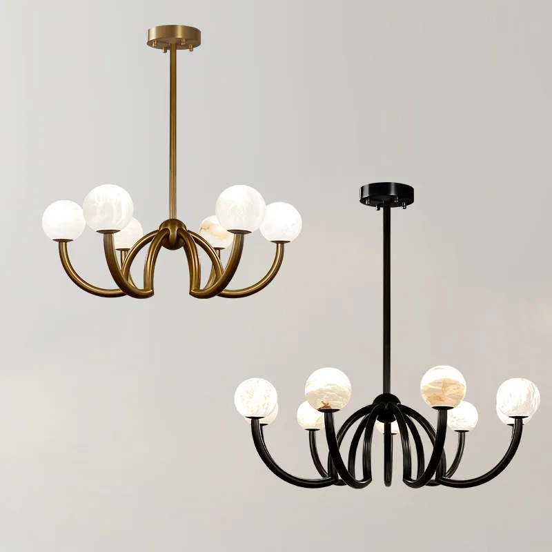Postmodern designer's new minimalist art restaurant, living room bedroom, light luxury circular marble pendant light source work
Postmodern designer's new minimalist art restaurant, living room bedroom, light luxury circular marble pendant light source work