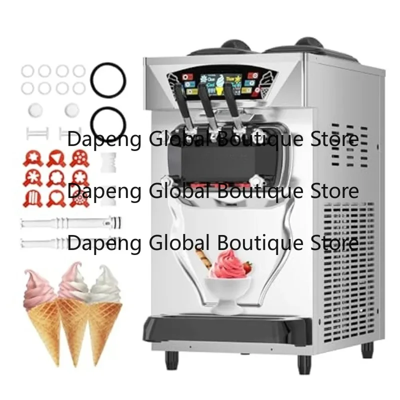 Commercial Ice Cream Maker 22-30L/H 2300W Countertop Soft Serve Machine 2x6L Hopper 2L Cylinder LCD Panel Puffing Shortage Alarm
Commercial Ice Cream Maker 22-30L/H 2300W Countertop Soft Serve Machine 2x6L Hopper 2L Cylinder LCD Panel Puffing Shortage Alarm