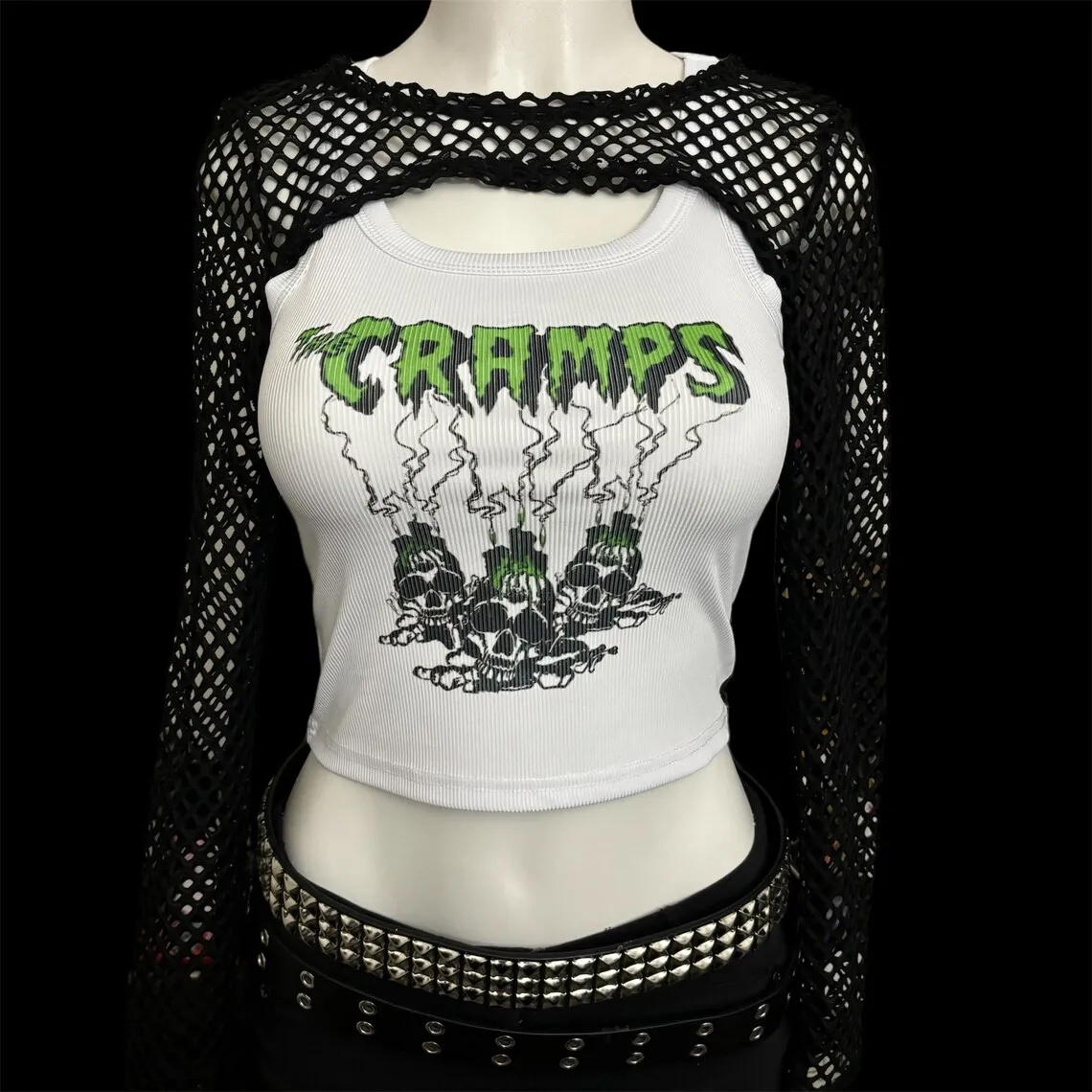 Spicy girl Y2k vest garbage goth T-shirt skull Harajuku pattern print retro baby punk streetwear hip-hop top sexy casual clothin
Spicy girl Y2k vest garbage goth T-shirt skull Harajuku pattern print retro baby punk streetwear hip-hop top sexy casual clothin