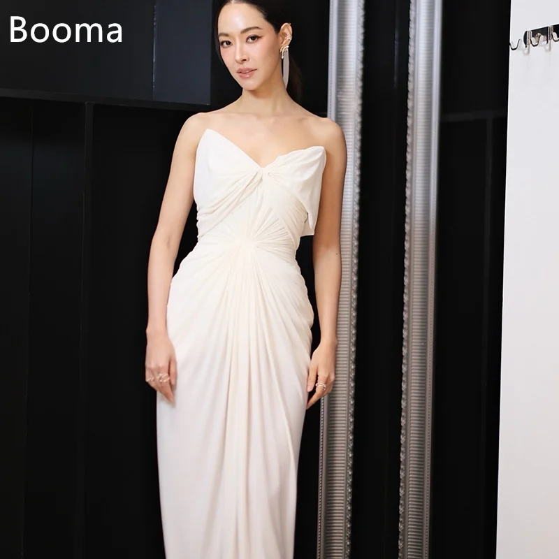 Booma Sleeveless Mermaid Simple Pleat Strapless Wedding Dresses Long Floor-Length Brides Gown Custom Made 2025
Booma Sleeveless Mermaid Simple Pleat Strapless Wedding Dresses Long Floor-Length Brides Gown Custom Made 2025