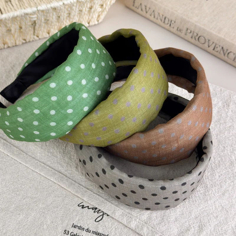 Headband Polka Dot Wide Lightweight Crown Lifting Versatile Summer Hair Press Non Slip Comfortable for Women
Headband Polka Dot Wide Lightweight Crown Lifting Versatile Summer Hair Press Non Slip Comfortable for Women