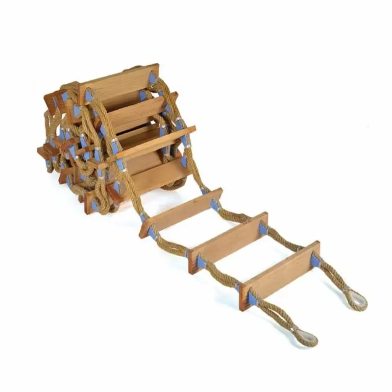 Factory high-quality marine emergency escape wooden rope boarding ladder
Factory high-quality marine emergency escape wooden rope boarding ladder