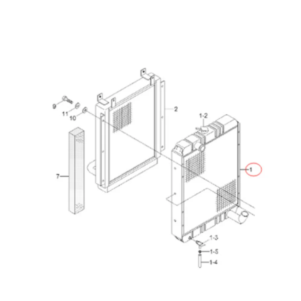 Water Radiator 11N4-45020 11N445020 For Hyunadai Excavator R140LC-7A R140W-7A
Water Radiator 11N4-45020 11N445020 For Hyunadai Excavator R140LC-7A R140W-7A