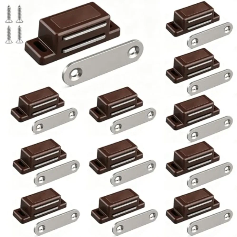 Cabinet Magnetic Latch - 12 Pack Brown Cabinet Door Magnets Catch for Closure Cupboards Drawers Kitchen Bathroom and Shutters
Cabinet Magnetic Latch - 12 Pack Brown Cabinet Door Magnets Catch for Closure Cupboards Drawers Kitchen Bathroom and Shutters