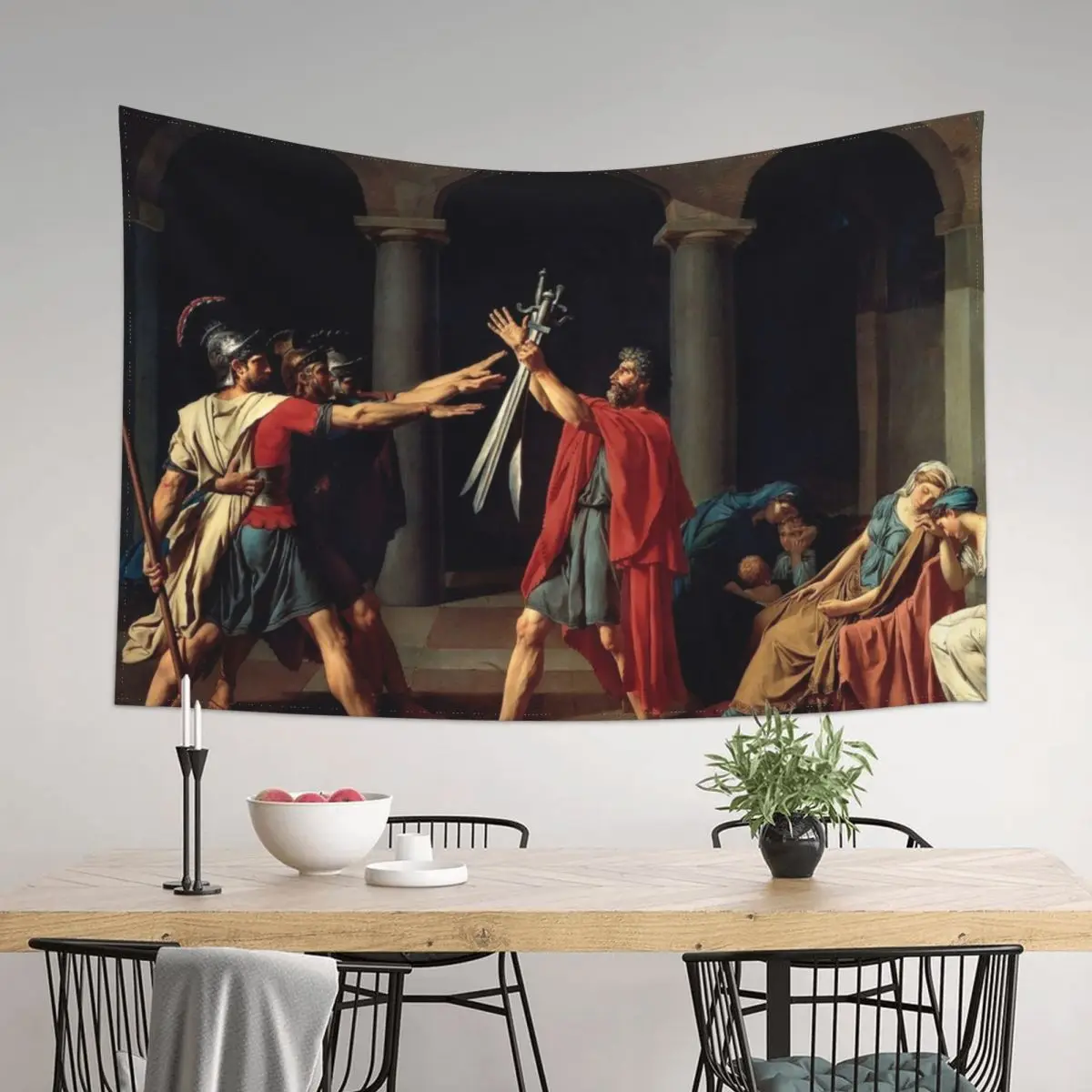 Oath of the Horatii - Jacques-Louis David Tapestry Room Decor Aesthetic Room Decorating Aesthetic For Bedroom Tapestry
Oath of the Horatii - Jacques-Louis David Tapestry Room Decor Aesthetic Room Decorating Aesthetic For Bedroom Tapestry