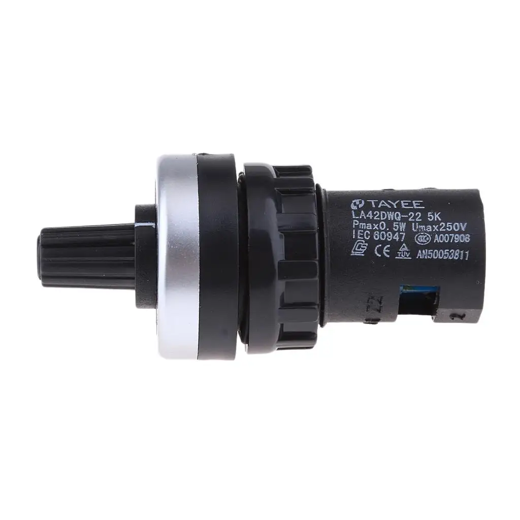 5K Governor Rotary Potentiometer Screw Terminal ABS Plastic 22mm for Electrical Engineering Projects
5K Governor Rotary Potentiometer Screw Terminal ABS Plastic 22mm for Electrical Engineering Projects