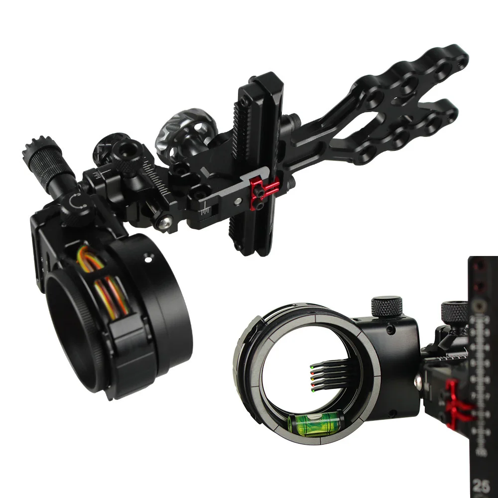 TX2550 Compound Bow Sight 4/6/8X Lens 5 Pin Sight 0.019" Fiber Optic Micro Adjustable Single Pin Aiming
TX2550 Compound Bow Sight 4/6/8X Lens 5 Pin Sight 0.019" Fiber Optic Micro Adjustable Single Pin Aiming