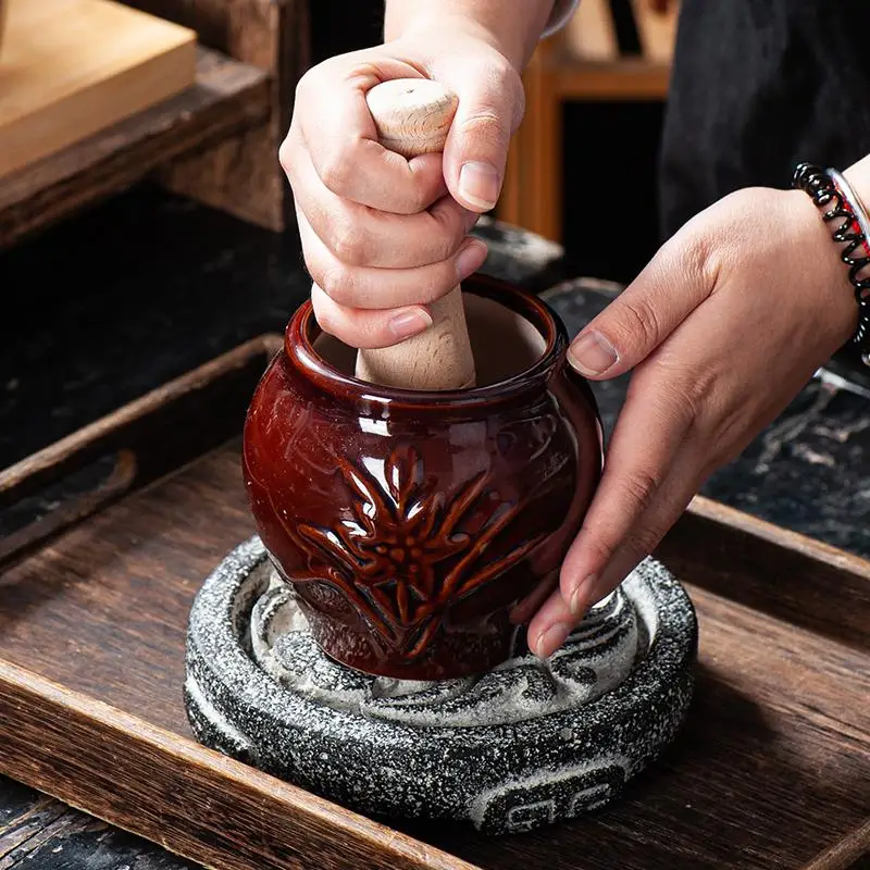 Traditional Rural Sle Cerc Garlic Cruer Manual Home Use Eggplant Pounder Medicine inding Pot for Cooking Kitchen
Traditional Rural Sle Cerc Garlic Cruer Manual Home Use Eggplant Pounder Medicine inding Pot for Cooking Kitchen