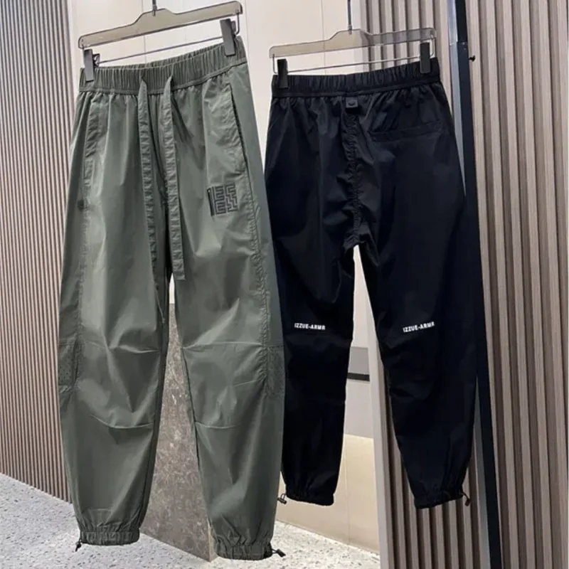 Summer Thin Men's Casual Pants Fashion Loose Hip Hop Harlan Trousers Harajuku Solid Color Cargo Pants Male Pockets Joggers
Summer Thin Men's Casual Pants Fashion Loose Hip Hop Harlan Trousers Harajuku Solid Color Cargo Pants Male Pockets Joggers