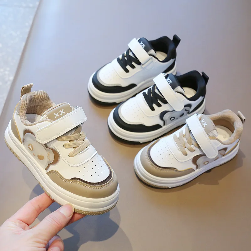 Children Sport Shoes 2024 Spring Autumn Boys Casual Board Shoes for Kids Cartoon Girls White Sneakers Soft Soled Baby Bear Shoes
Children Sport Shoes 2024 Spring Autumn Boys Casual Board Shoes for Kids Cartoon Girls White Sneakers Soft Soled Baby Bear Shoes
