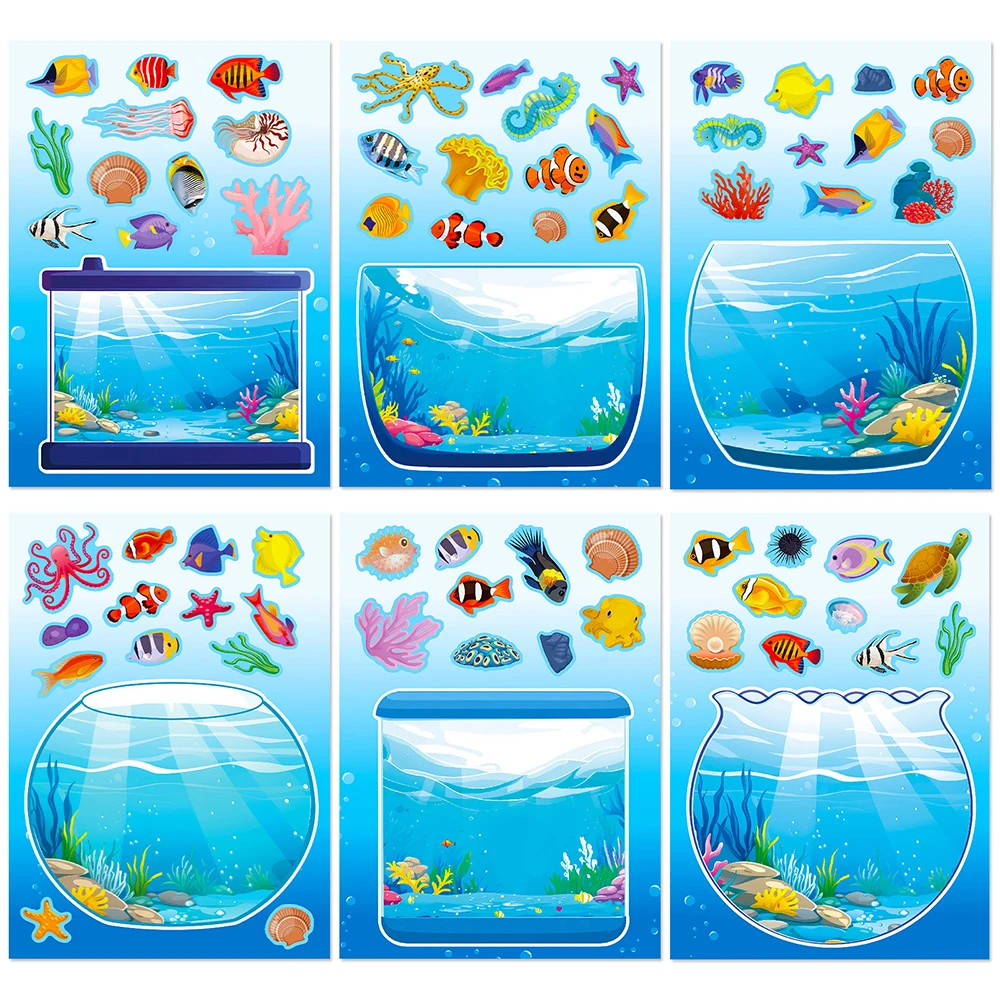 6/12 листов милый мультфильм счастливый аквариум головоломки наклейки игры ноутбук сборка головоломки развивающие игрушки креативное украшение наклейка
6/12 листов милый мультфильм счастливый аквариум головоломки наклейки игры ноутбук сборка головоломки развивающие игрушки креативное украшение наклейка