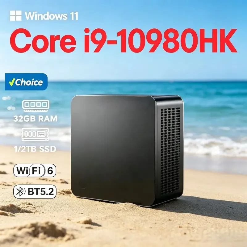 Pocket Sized High Speed Mini PC Core I9 10980HK , Win11 Setup 16GB RAM Large SSD WiFi6 BT5.2 4K 60Hz RGB Compact Tiny Host
Pocket Sized High Speed Mini PC Core I9 10980HK , Win11 Setup 16GB RAM Large SSD WiFi6 BT5.2 4K 60Hz RGB Compact Tiny Host