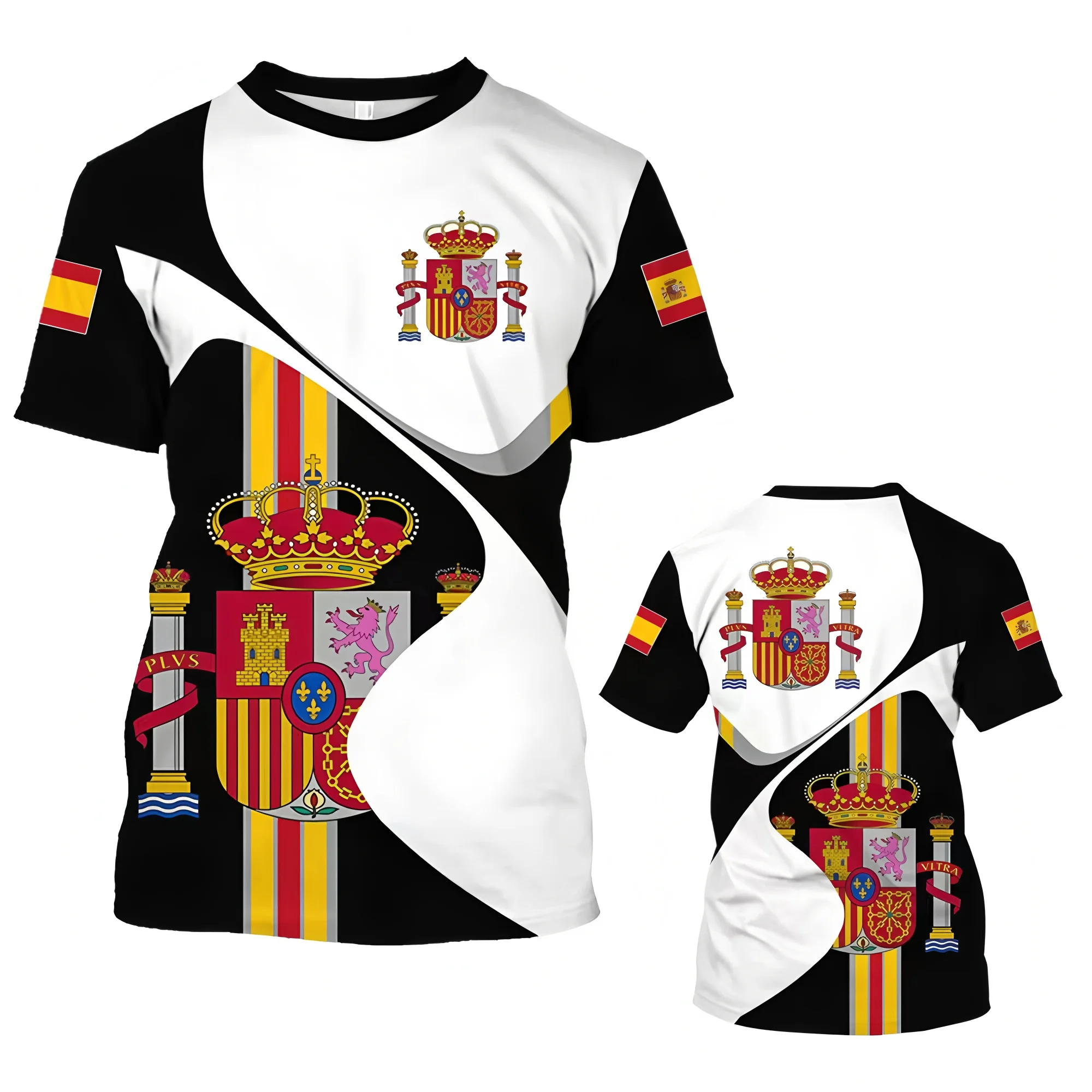 men's summer clothing with 3D printed arms of Spain graphic t shirts round neck short sleeved tees new in tops t shirts for men
men's summer clothing with 3D printed arms of Spain graphic t shirts round neck short sleeved tees new in tops t shirts for men