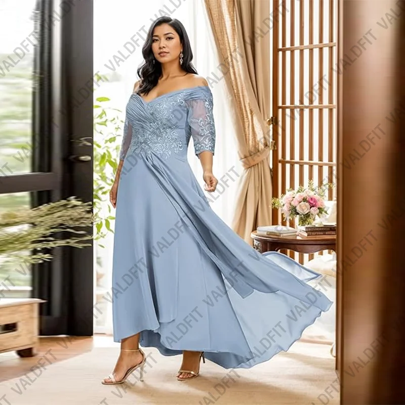 Customized Long Plus Size Arabic Mother of the Bride Dresses with Appliques for Wedding Party Dress Robes Invitee Mariage
Customized Long Plus Size Arabic Mother of the Bride Dresses with Appliques for Wedding Party Dress Robes Invitee Mariage