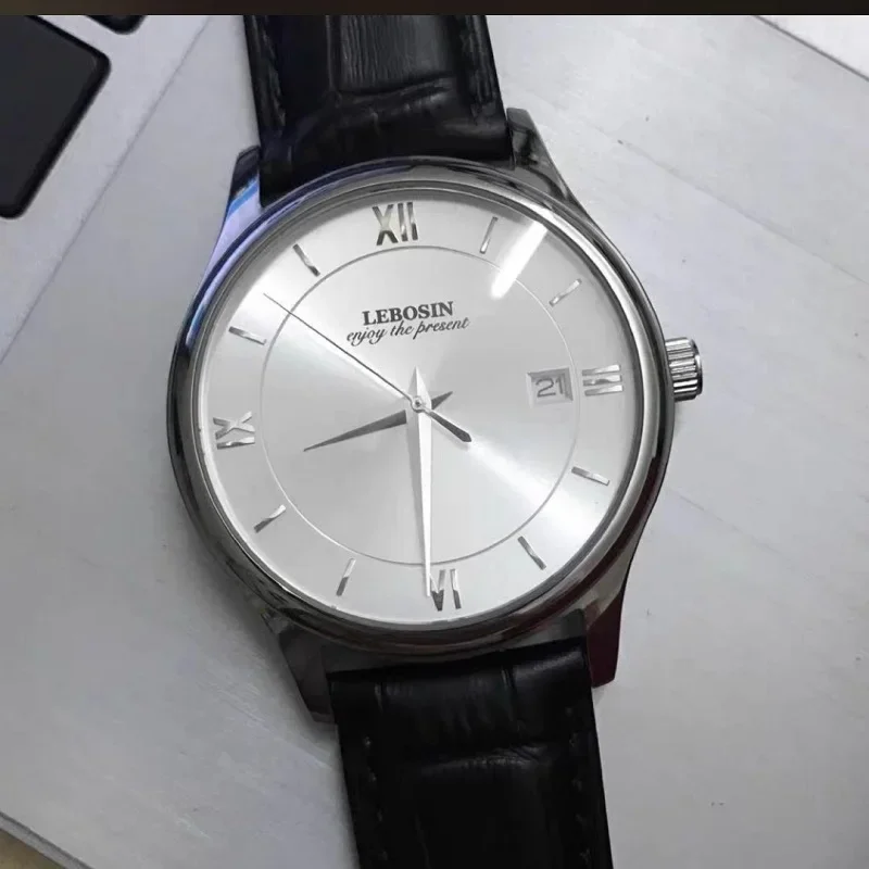 Men's Watch 39.5mm Sapphire Glass Business Fashion Dress Real 304L Steel Belt Men's Quartz Watch Reloj Hombre
Men's Watch 39.5mm Sapphire Glass Business Fashion Dress Real 304L Steel Belt Men's Quartz Watch Reloj Hombre