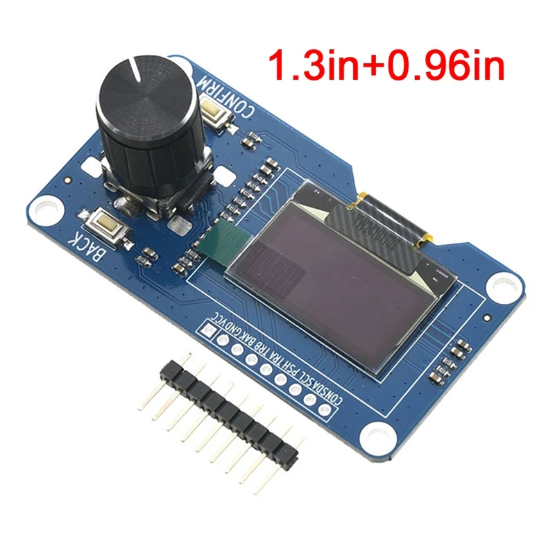 Oled Display Screen Combined With EC11 Rotary Encoder Module IIC Interface For Arduino-AU32
Oled Display Screen Combined With EC11 Rotary Encoder Module IIC Interface For Arduino-AU32