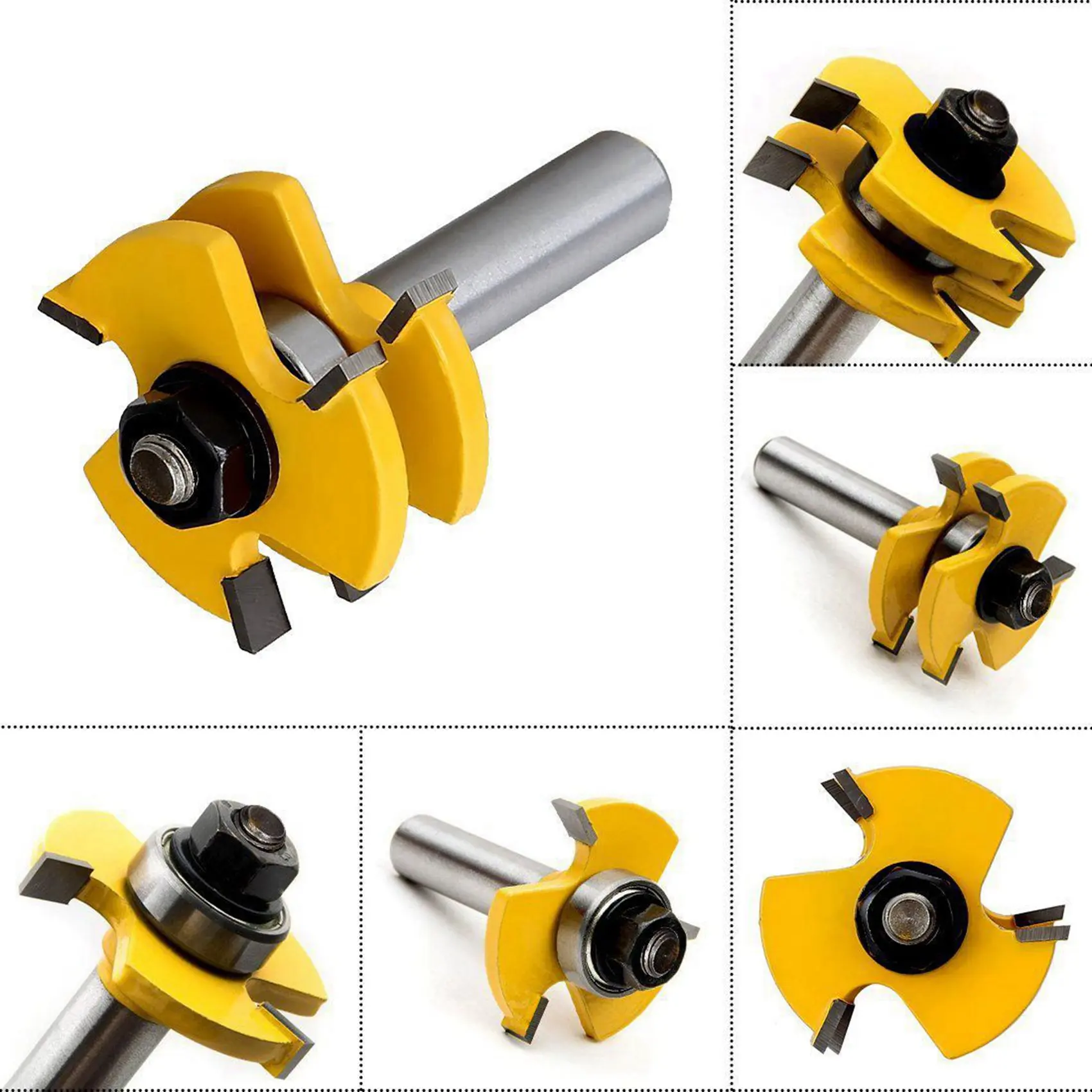 AA76-Tongue And Groove Set,Router Bit Set,Wood Door Flooring 3 Teeth Adjustable,1/2 Inch Shank T Shape Woodworking Tool(4Pcs)
AA76-Tongue And Groove Set,Router Bit Set,Wood Door Flooring 3 Teeth Adjustable,1/2 Inch Shank T Shape Woodworking Tool(4Pcs)