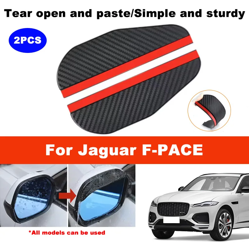 2 pieces of carbon fiber patterned car rearview mirror rain eyebrow sun visor For Jaguar F-PACE car rearview mirror accessories
2 pieces of carbon fiber patterned car rearview mirror rain eyebrow sun visor For Jaguar F-PACE car rearview mirror accessories