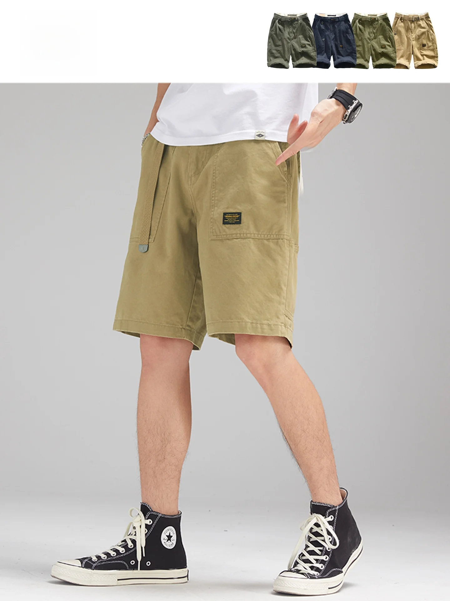 GPstudio Heavyweight Washed Workwear Shorts Men Summer Trendy Casual Loose Straight Leg Five-Quarter Pants City Commute Daily
GPstudio Heavyweight Washed Workwear Shorts Men Summer Trendy Casual Loose Straight Leg Five-Quarter Pants City Commute Daily