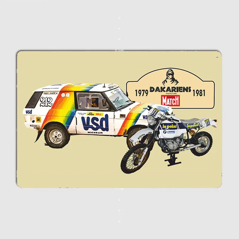 Dakariens 1981 Rally Car Retro Metal Poster Sign Car Garage Club Vintage Bar Wall Posters Room Decoration Home Decor
Dakariens 1981 Rally Car Retro Metal Poster Sign Car Garage Club Vintage Bar Wall Posters Room Decoration Home Decor