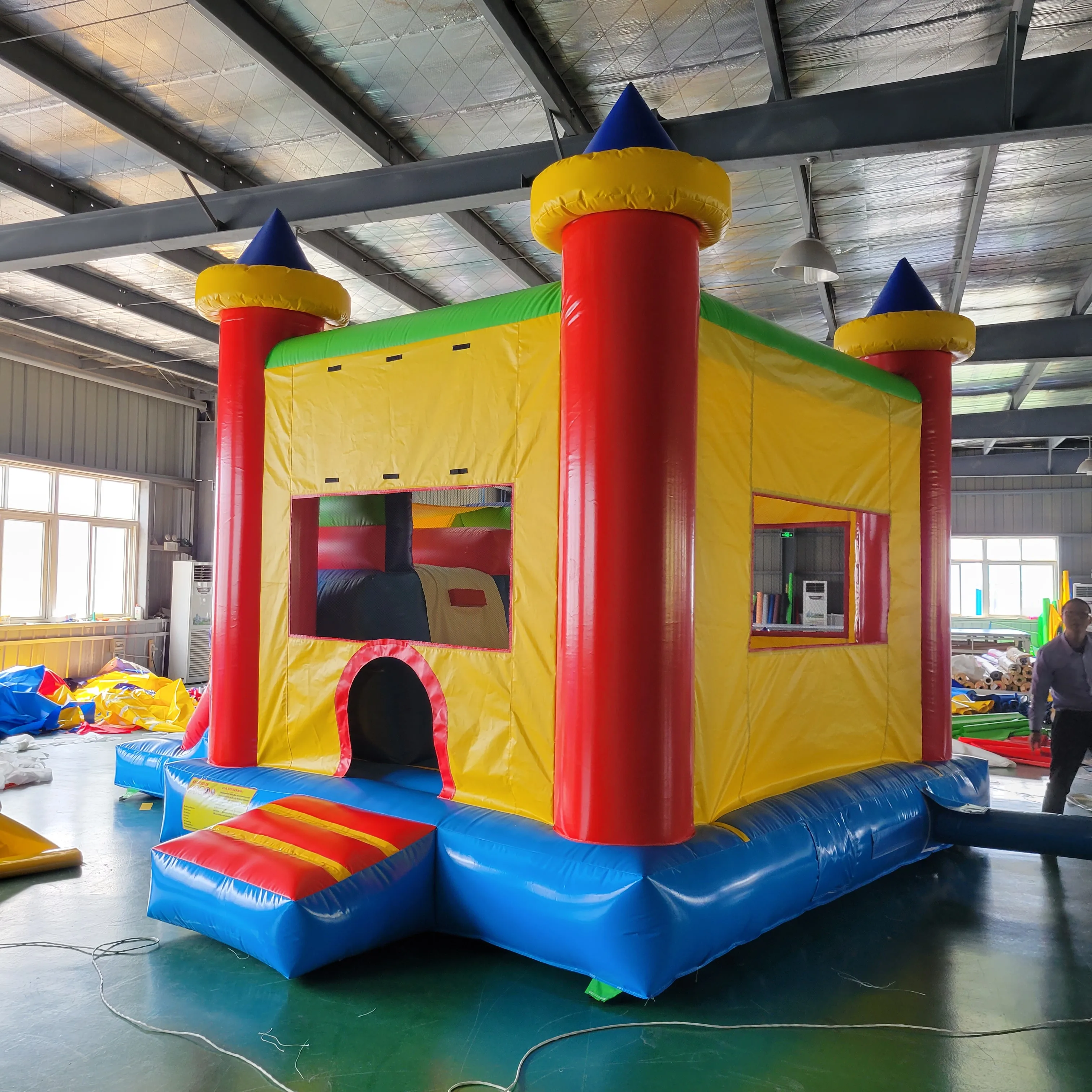 Inflatable Bouncy Castle Kids Bounce House with Double Slide Jumping Trampoline Indoor Outdoor Backyard Amusement Equipment Play
Inflatable Bouncy Castle Kids Bounce House with Double Slide Jumping Trampoline Indoor Outdoor Backyard Amusement Equipment Play