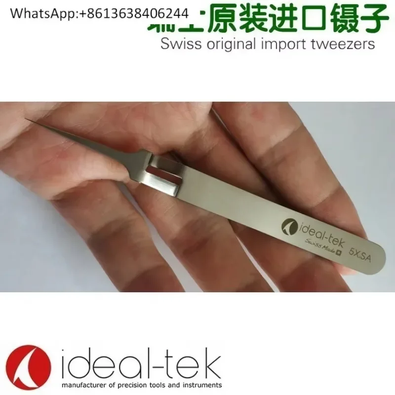 New TEM clip imported precision self-locking tweezers 5X.SA
New TEM clip imported precision self-locking tweezers 5X.SA