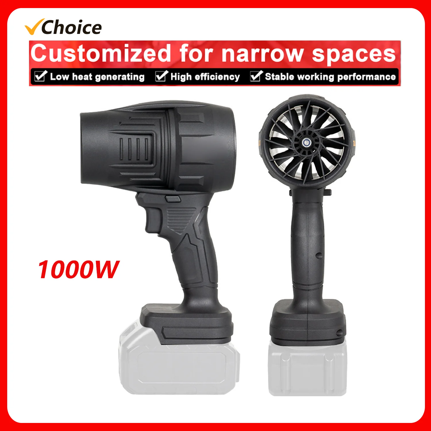 500g 1000W Handheld Jet Fan High Thrust Violent Fan Brush Motor Ducted Turbofan High Power Duct Fan Dust Blower Cleaning Tool
500g 1000W Handheld Jet Fan High Thrust Violent Fan Brush Motor Ducted Turbofan High Power Duct Fan Dust Blower Cleaning Tool