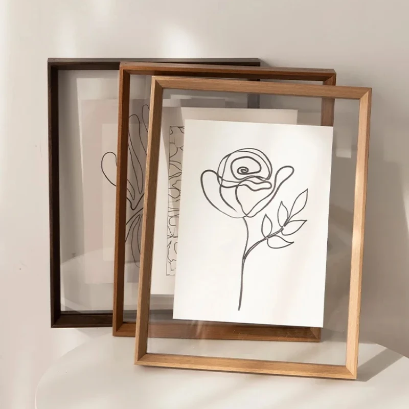 Double sided transparent photo frame a4 showcases customized acrylic solid wood picture frame, calligraphy large frame
Double sided transparent photo frame a4 showcases customized acrylic solid wood picture frame, calligraphy large frame