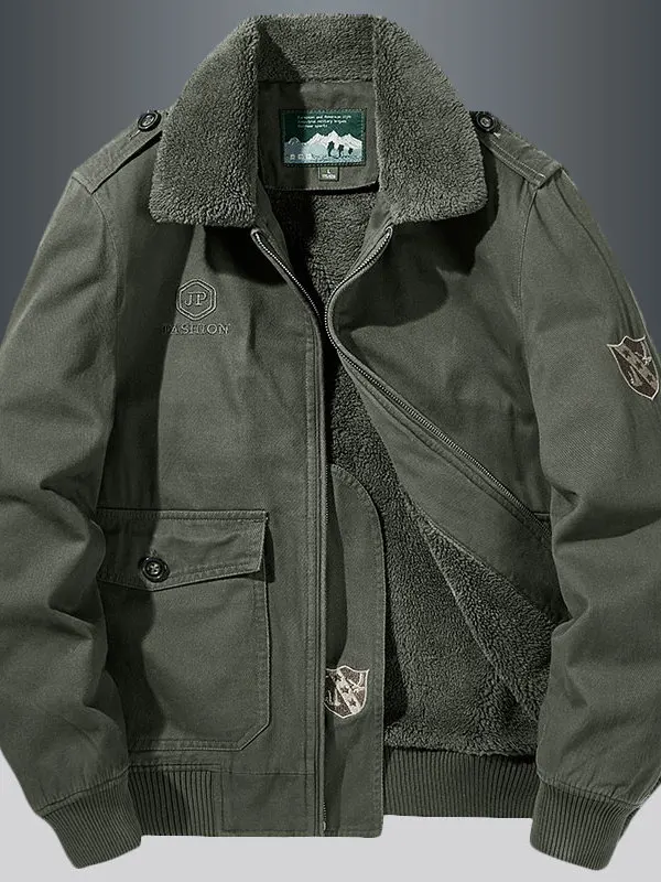 Pierre Cardin Men's Workwear Cotton Jaet Lamb Velvet Collar Thiened Casual Loose Cotton Coat Autumn Winter New Sle
Pierre Cardin Men's Workwear Cotton Jaet Lamb Velvet Collar Thiened Casual Loose Cotton Coat Autumn Winter New Sle