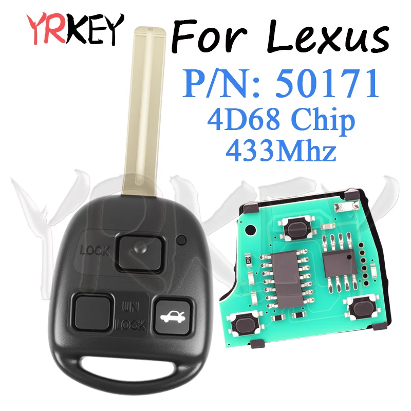 Автомобильный брелок P/N: 50171 для Lexus GS300 GS400 ES300 LS400 IS300 433 МГц 4D68 Чип без лезвия без логотипа 2/3 кнопки дистанционные ключи 
Автомобильный брелок P/N: 50171 для Lexus GS300 GS400 ES300 LS400 IS300 433 МГц 4D68 Чип без лезвия без логотипа 2/3 кнопки дистанционные ключи