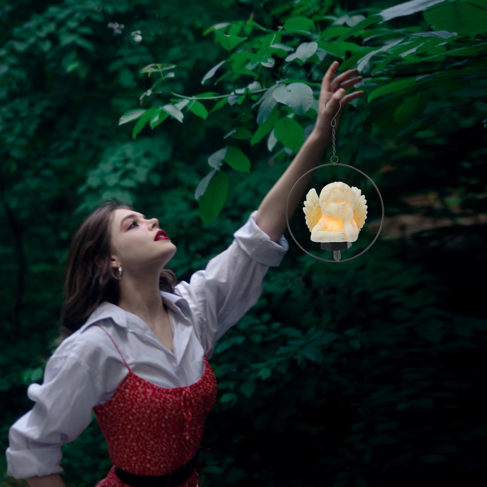 Solar Powered Angel Hanging Light Outdoor Garden Decorative Lamp Led Cupid Light For Yard Patio Christmas Decoration
Solar Powered Angel Hanging Light Outdoor Garden Decorative Lamp Led Cupid Light For Yard Patio Christmas Decoration