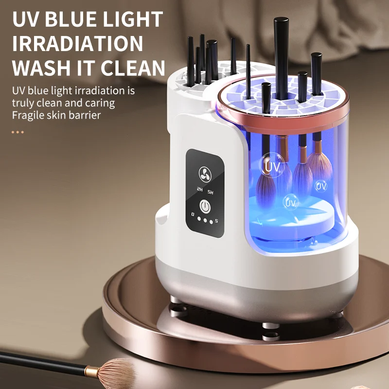 USB Electric Makeup Brush Cleaner 3-in-1 with Automatic Quick-Drying Support Device - Makeup Brush Cleaning And Drying Book Tool
USB Electric Makeup Brush Cleaner 3-in-1 with Automatic Quick-Drying Support Device - Makeup Brush Cleaning And Drying Book Tool