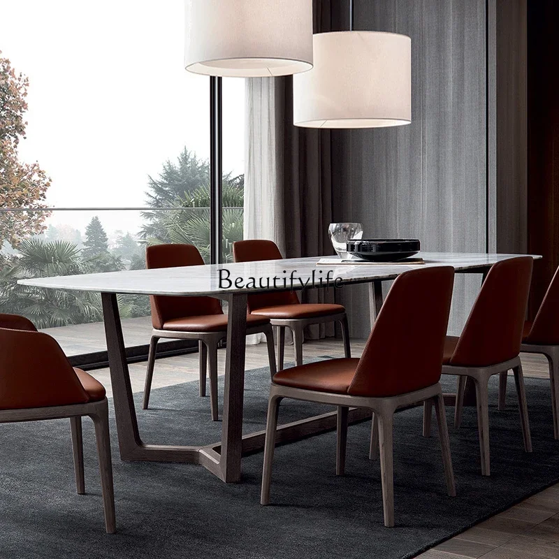 yj25 Nordic Natural Marble Dining Table Rectangular Modern Simple Dining Table Home Solid Wood
yj25 Nordic Natural Marble Dining Table Rectangular Modern Simple Dining Table Home Solid Wood