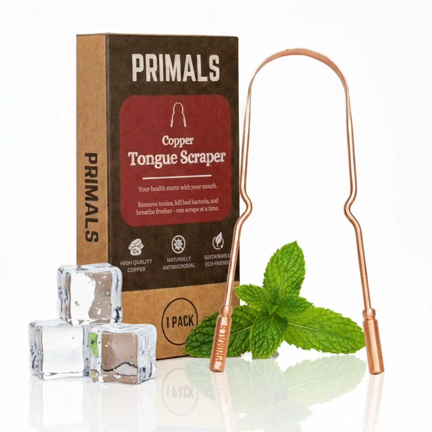 Copper Tongue Scraper for Fresh Breath & Oral Health - Ayurvedic Daily Cleaner, Rust-Resistant, Eco-Friendly with Travel Pouch
Copper Tongue Scraper for Fresh Breath & Oral Health - Ayurvedic Daily Cleaner, Rust-Resistant, Eco-Friendly with Travel Pouch