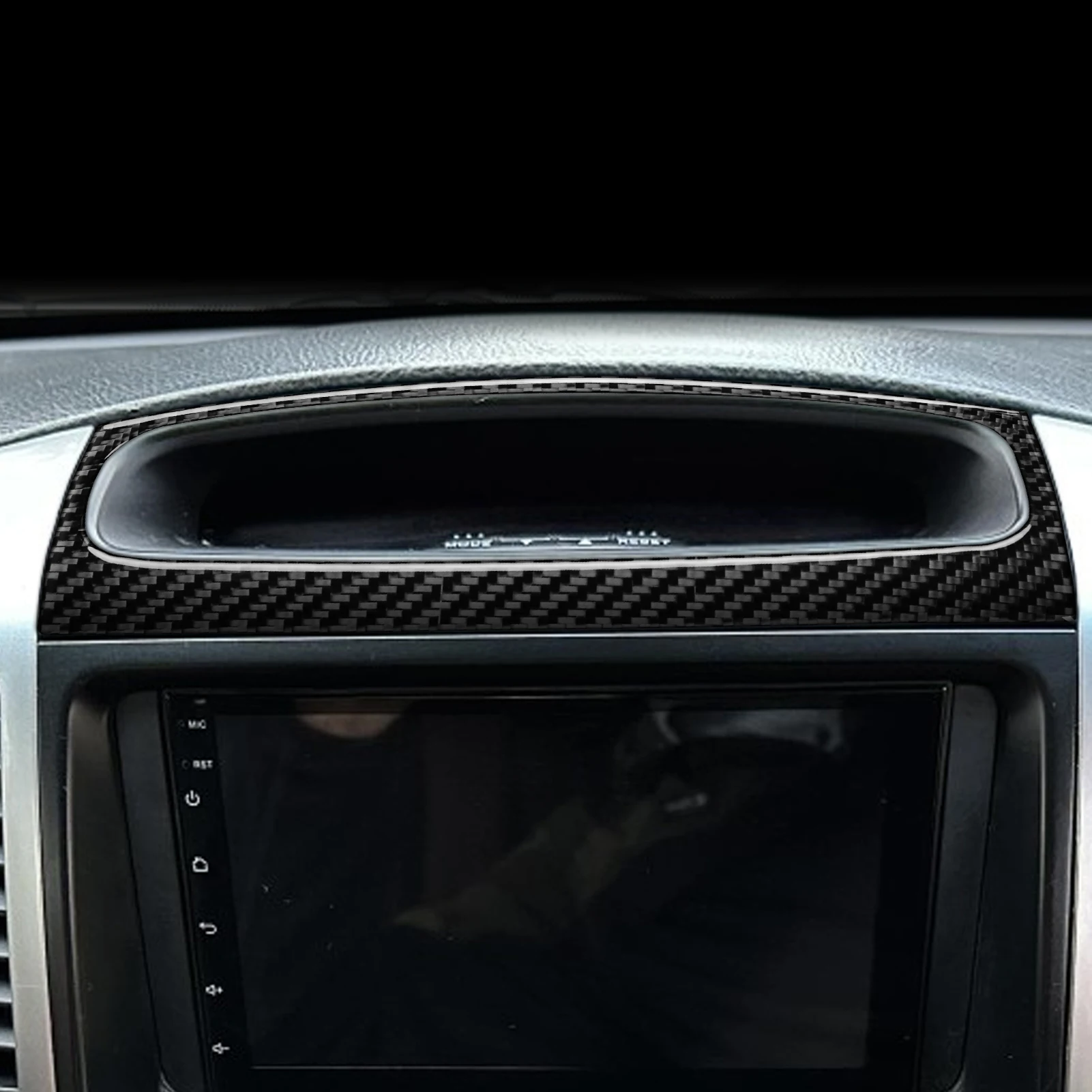 Soft Carbon Fiber Central Control Time Display Frame Trim Cover For Lexus GX470 For Toyota Prado 2003-2009 Interior Accessories
Soft Carbon Fiber Central Control Time Display Frame Trim Cover For Lexus GX470 For Toyota Prado 2003-2009 Interior Accessories