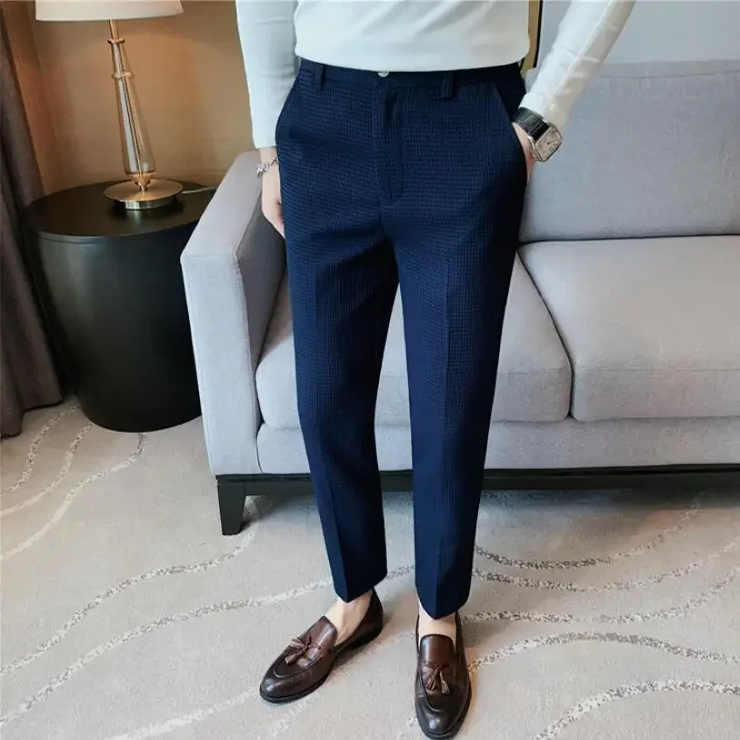 Men's Suit Trousers Spring And Summer Business Casual Pants Men's Fashion High-Quality Solid Color Slim Trousers Men 28-36
Men's Suit Trousers Spring And Summer Business Casual Pants Men's Fashion High-Quality Solid Color Slim Trousers Men 28-36