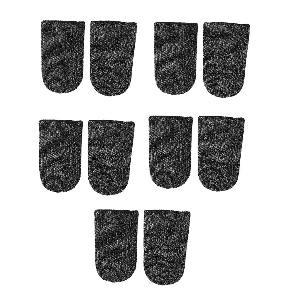 10 Pcs Finger Sleeves Breathable Cover for Phone Game Thumb Black Fiber Gaming Accessories Thumb Protectors Anti Slip Comfort
10 Pcs Finger Sleeves Breathable Cover for Phone Game Thumb Black Fiber Gaming Accessories Thumb Protectors Anti Slip Comfort
