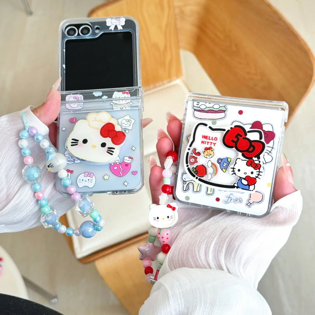 Summer happy strawberry Hello Kitty holder strap chain Phone Case For Samsung Galaxy Z Flip7 FE 6 5 4 3 5G cartoon Kitty Cover
Summer happy strawberry Hello Kitty holder strap chain Phone Case For Samsung Galaxy Z Flip7 FE 6 5 4 3 5G cartoon Kitty Cover