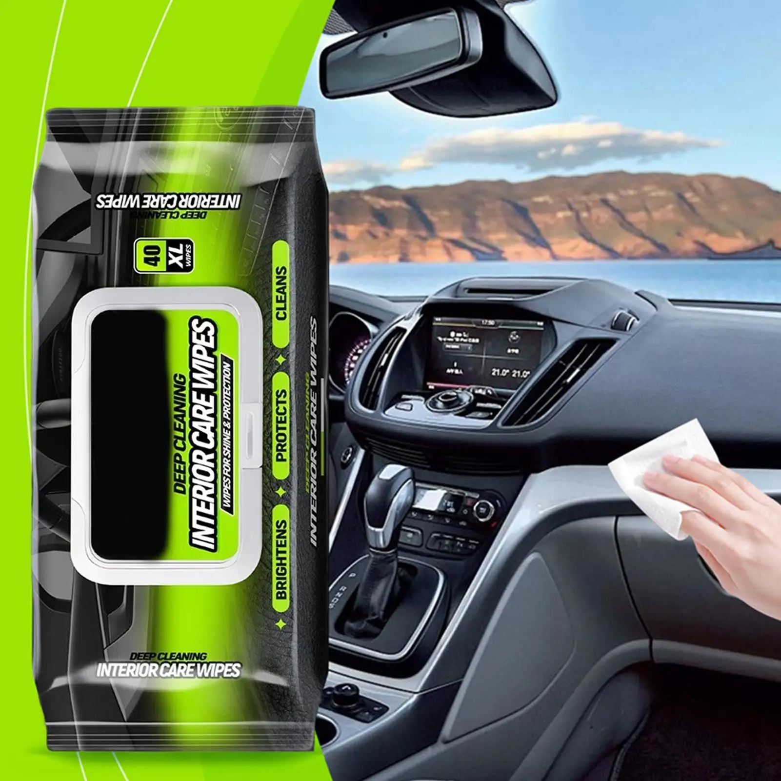Car Wipes Interior Cleaning 3-Pack All-Purpose Leather Stain Remover Car Cleaning Wipes Interior for Wash Window Windshield Seat
Car Wipes Interior Cleaning 3-Pack All-Purpose Leather Stain Remover Car Cleaning Wipes Interior for Wash Window Windshield Seat