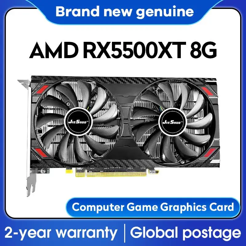 Top Jieshuo Rx 5500xt 8g D6 Placa Gráfica Do Jogo Com 8g/128bit/gddr6 Memória 16ghz Fre премиум De Memória Directx
Top Jieshuo Rx 5500xt 8g D6 Placa Gráfica Do Jogo Com 8g/128bit/gddr6 Memória 16ghz Fre премиум De Memória Directx