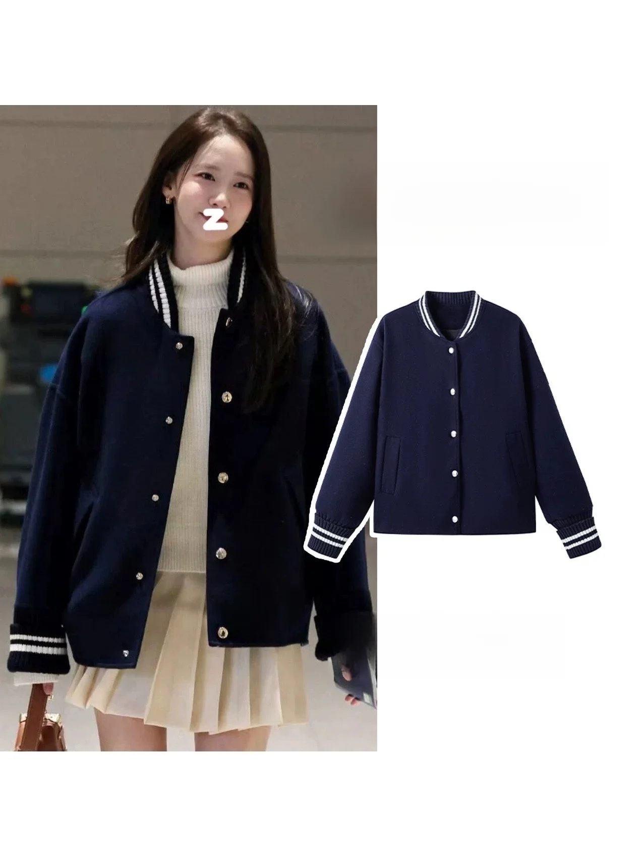 American Retro Blue Baseball Jacket Women's Loose Casual Coat Autumn Winter Korean Style Top Button Pocket Ribbed Color Block
American Retro Blue Baseball Jacket Women's Loose Casual Coat Autumn Winter Korean Style Top Button Pocket Ribbed Color Block
