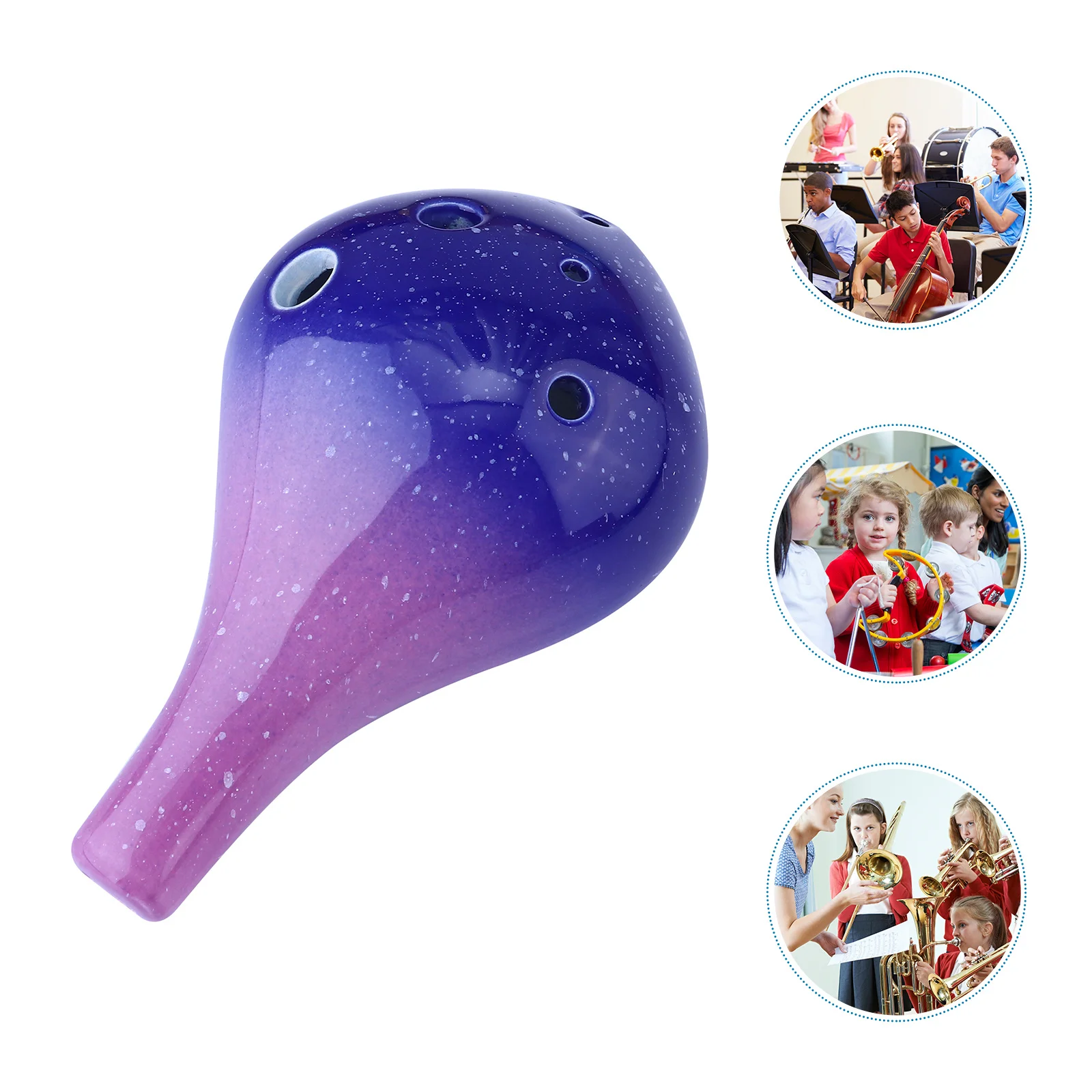 Starry Handmade 6 Holes Ceramic Ocarina Long Mouth Natural Sound Music Instrument Beginners Gift Ocarina Flute
Starry Handmade 6 Holes Ceramic Ocarina Long Mouth Natural Sound Music Instrument Beginners Gift Ocarina Flute