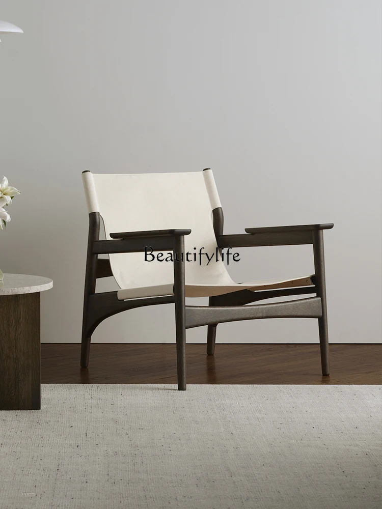 Nordic Retro Single Solid Wood Sofa Chair Black Casual Leather Backrest Chair Designer Simple
Nordic Retro Single Solid Wood Sofa Chair Black Casual Leather Backrest Chair Designer Simple
