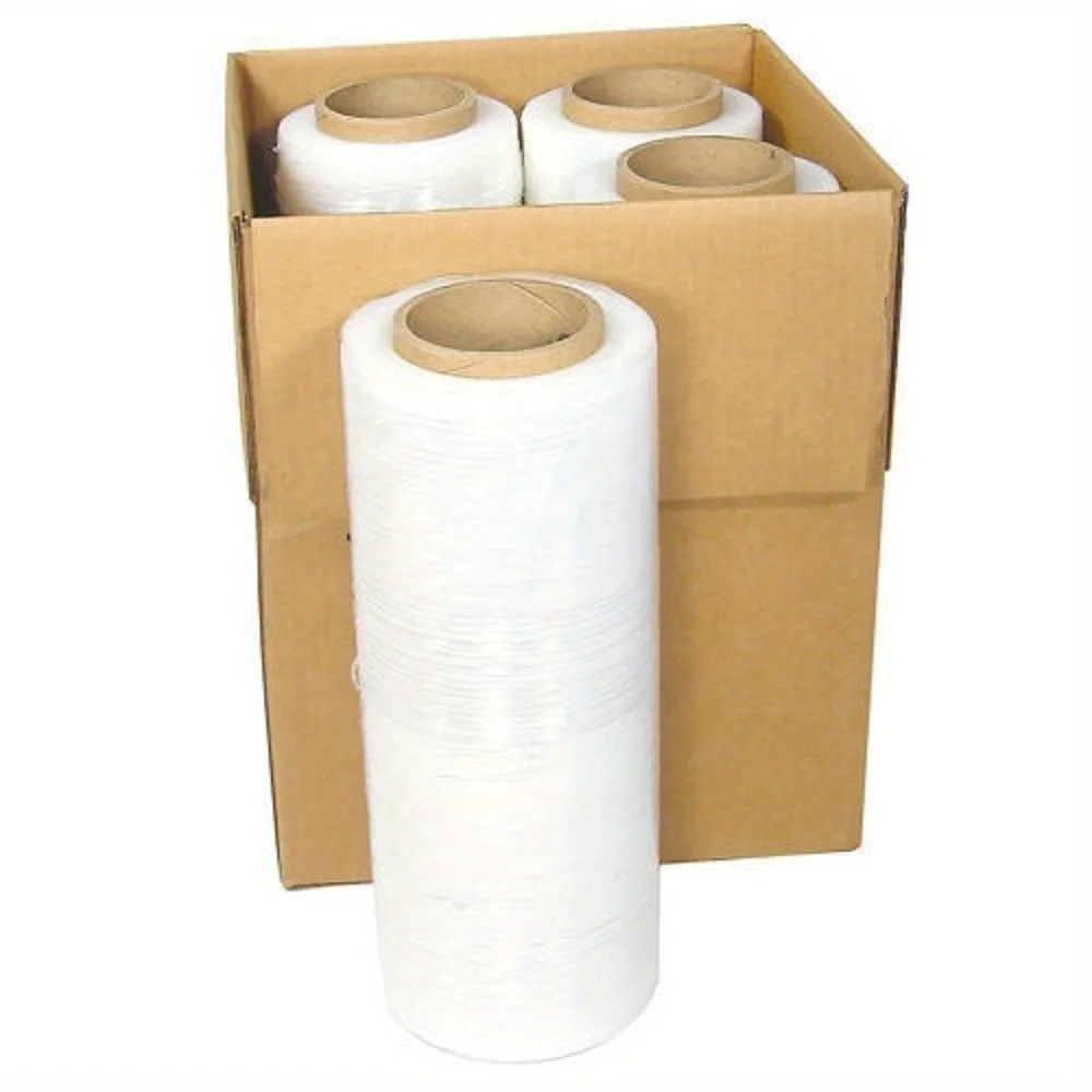 Pallet Wrap Stretch Film Hand Roll, 18in By 1500ft, 80 Gauge Clear, 4 Pack - Industrial Grade Shipping Supplies
Pallet Wrap Stretch Film Hand Roll, 18in By 1500ft, 80 Gauge Clear, 4 Pack - Industrial Grade Shipping Supplies