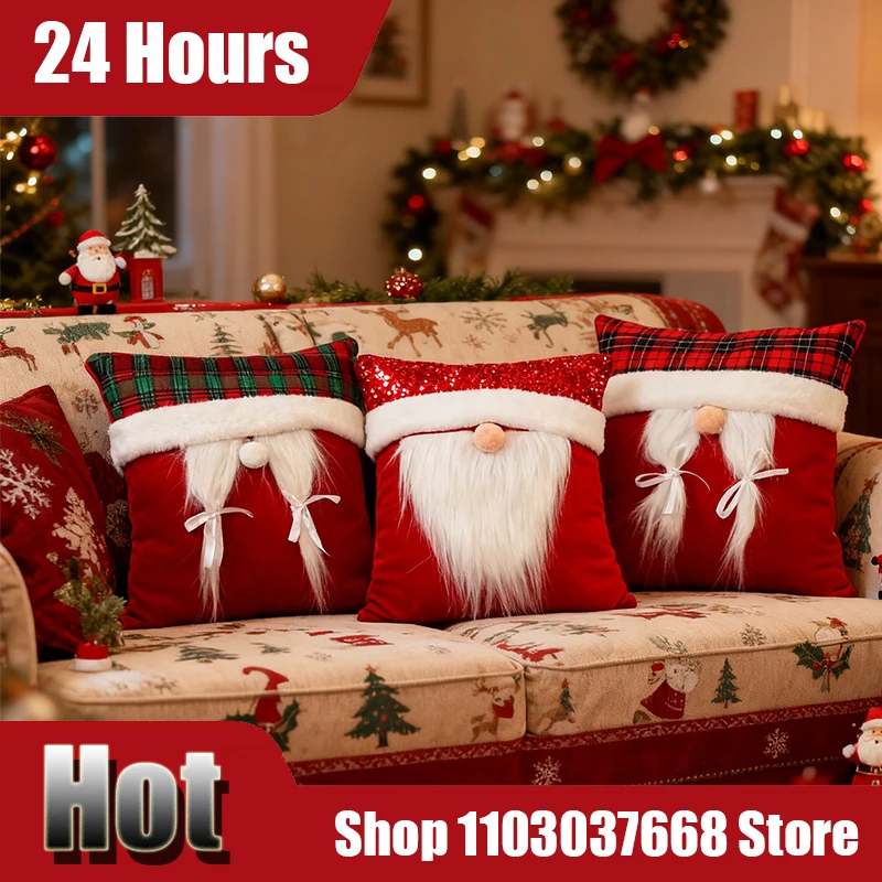 Рождественские наволочки, новогодние праздничные подушки для дивана, рождественские украшения, наволочка с вышитыми буквами из мультфильма, 2025
Рождественские наволочки, новогодние праздничные подушки для дивана, рождественские украшения, наволочка с вышитыми буквами из мультфильма, 2025
